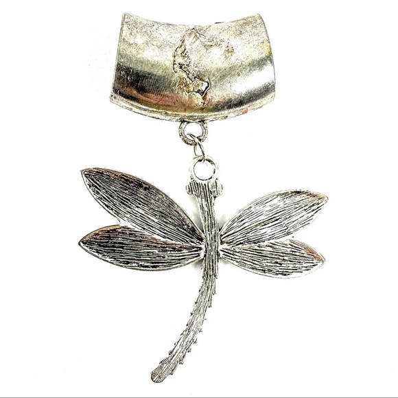 Scarf Pendant - Dragonfly - Slide Charm Accessory - Picture 2 of 2